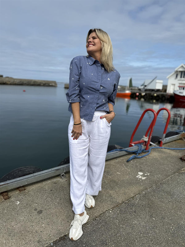 Lava ankel pant Hvit