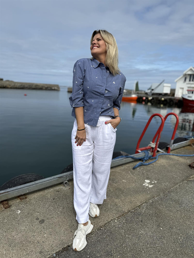 Lava ankel pant Hvit