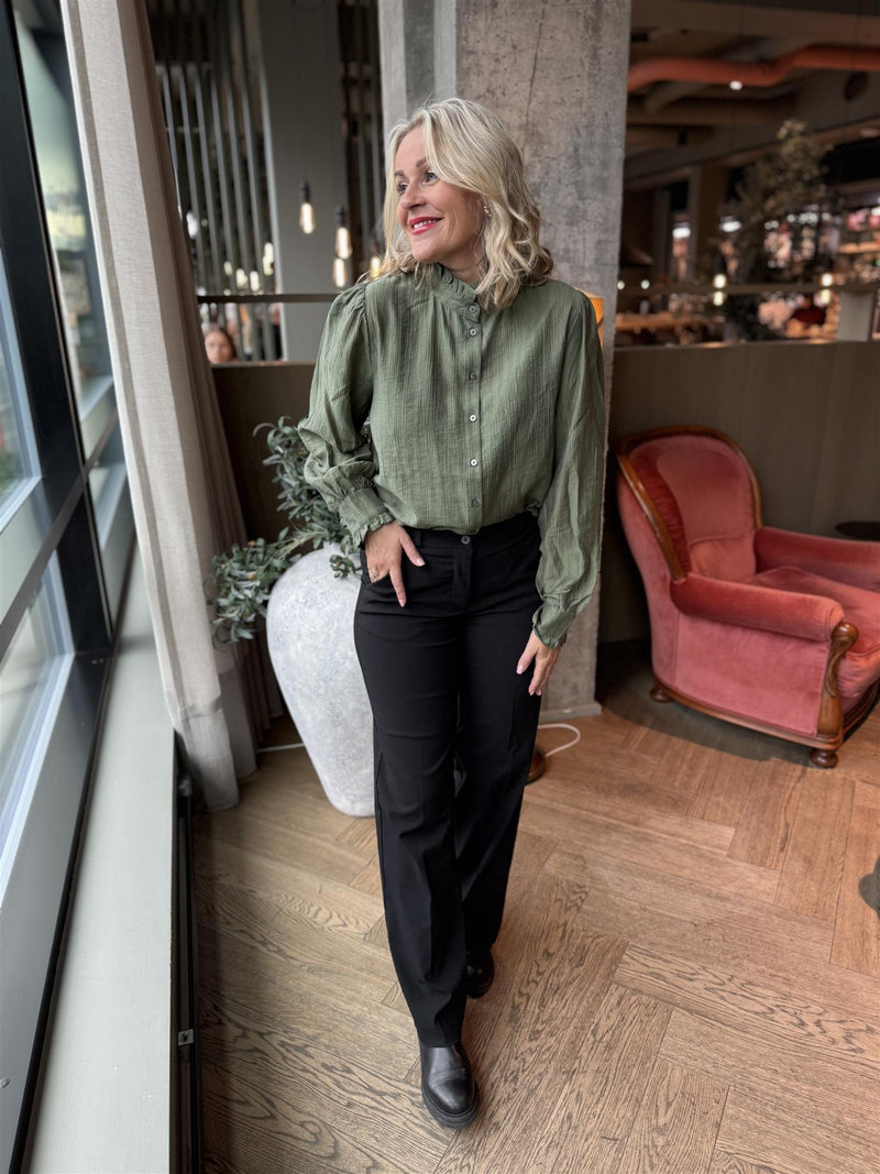 MSCHFEMINE SHIRT Olivengrønn