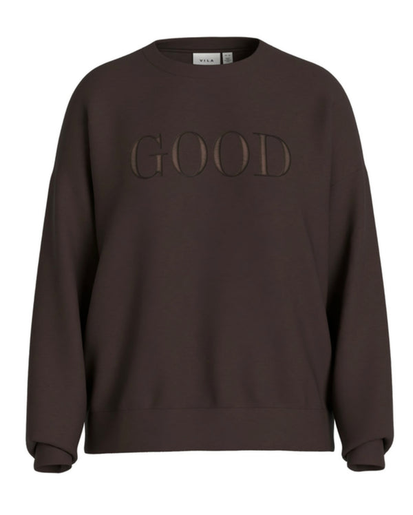VIREFLECT SWEAT TOP Mørkebrun