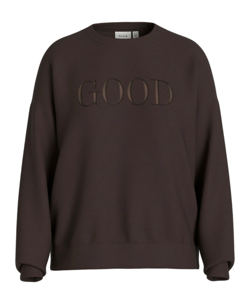 VIREFLECT SWEAT TOP Mørkebrun
