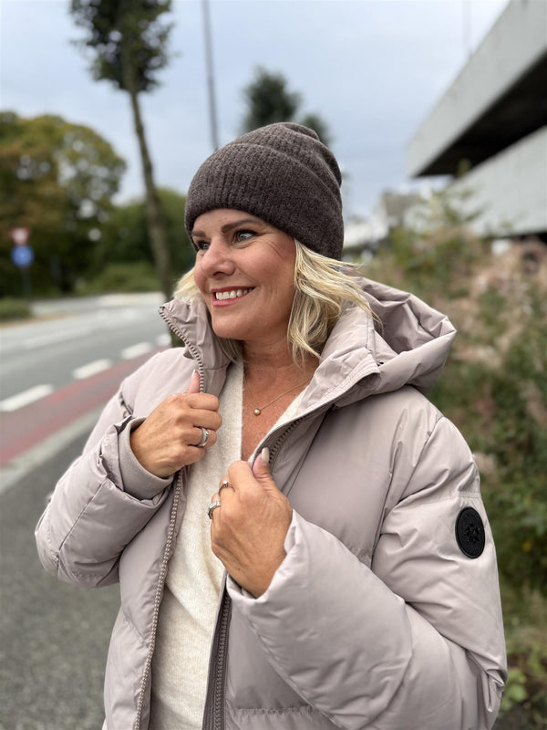 HEVELYN LUE Mørkebrun Melert