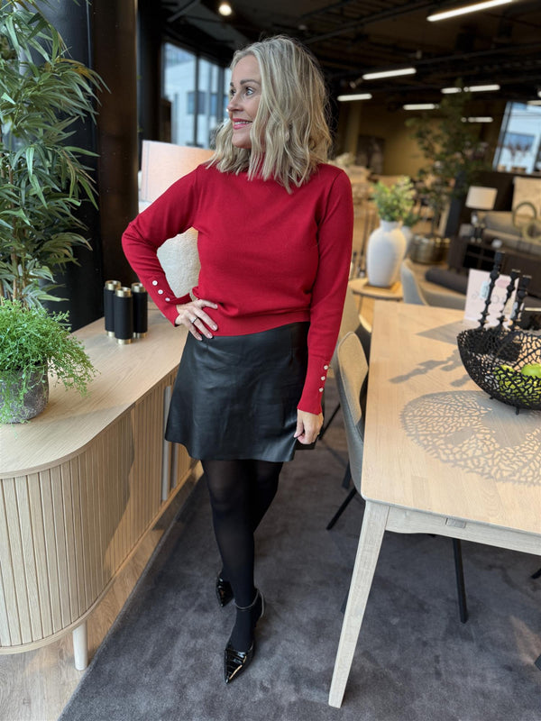 Katie pullover turtleneck Rød