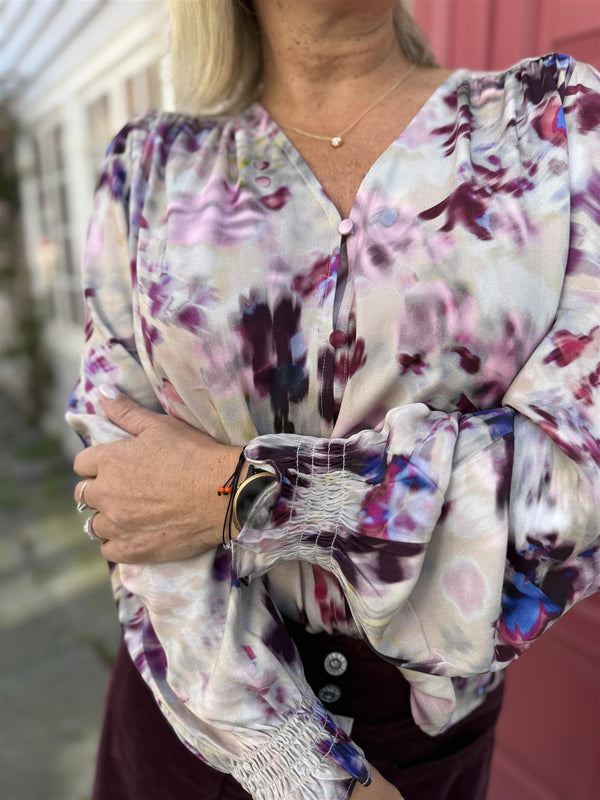 Kanjia-m shirt Lyslilla Med Print