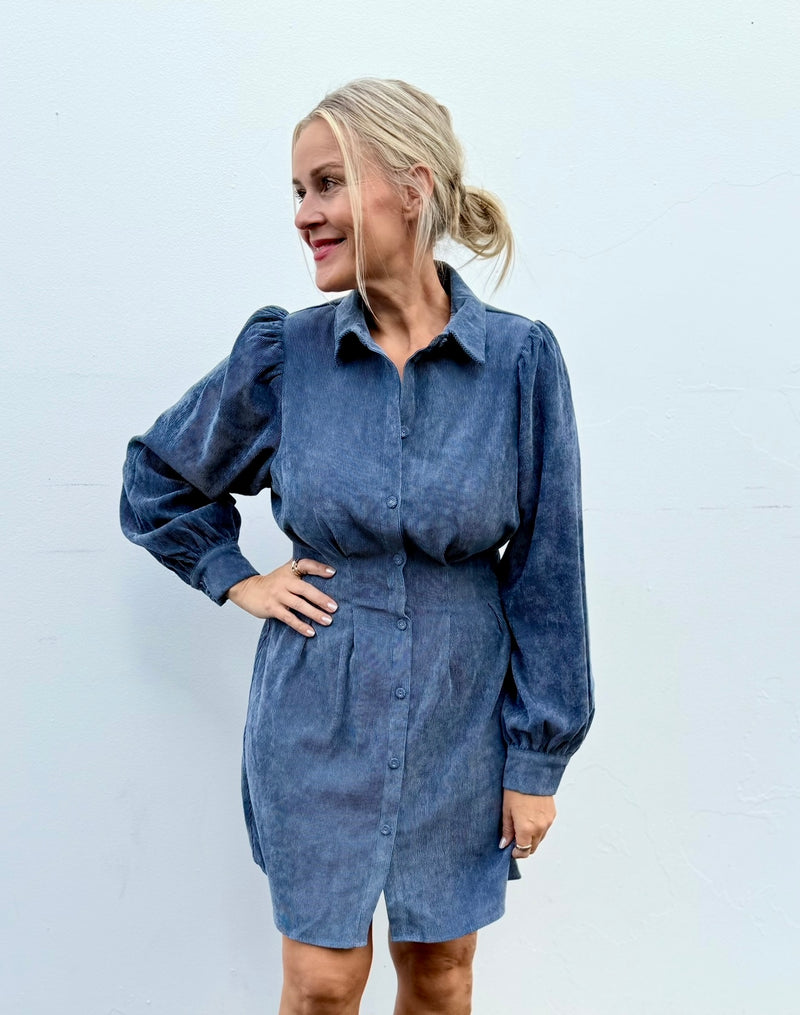 Vicordu Shirt Dress Indigo