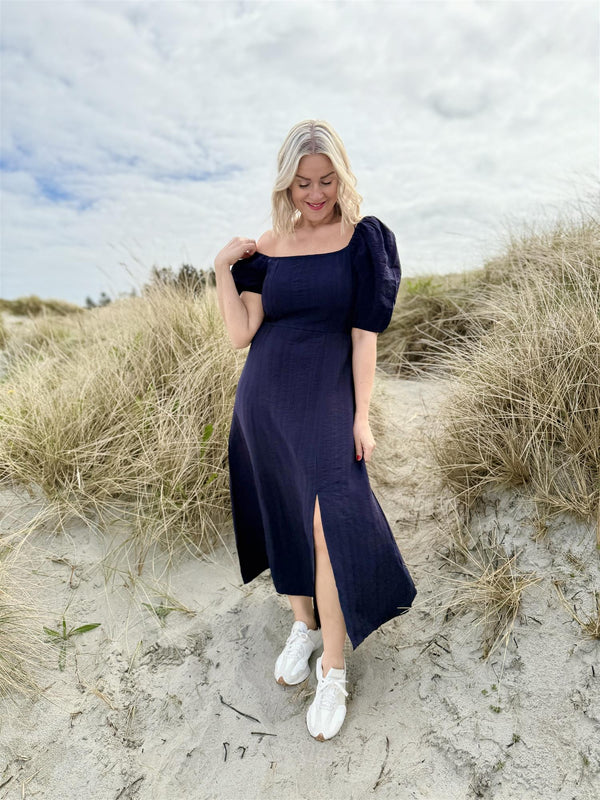Emine haiku dress Mørkeblå