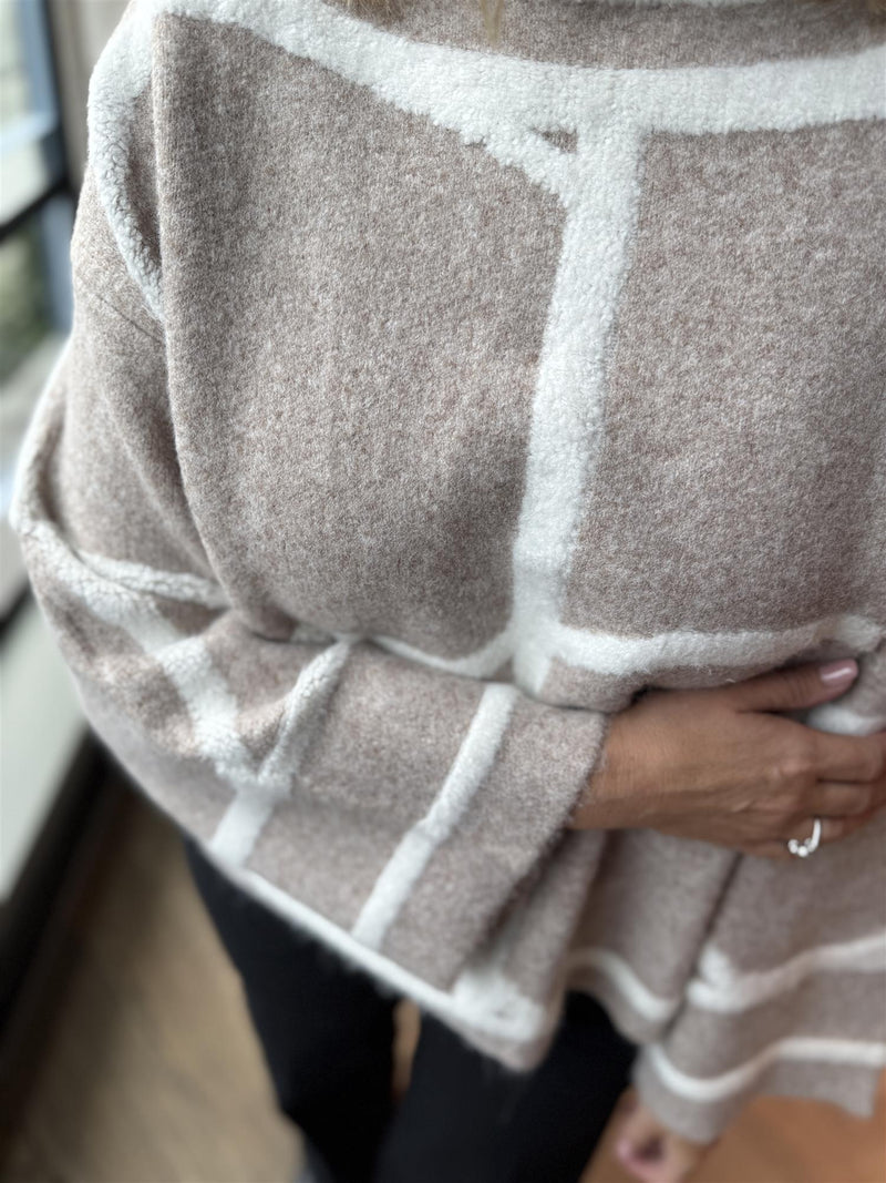 Sorea Mono Pullover Beige/Off-White