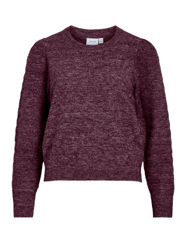 JAYLA KNIT TOP Burgunder Merlert