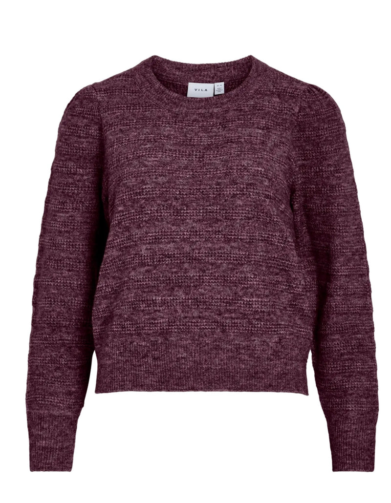 JAYLA KNIT TOP Burgunder Merlert