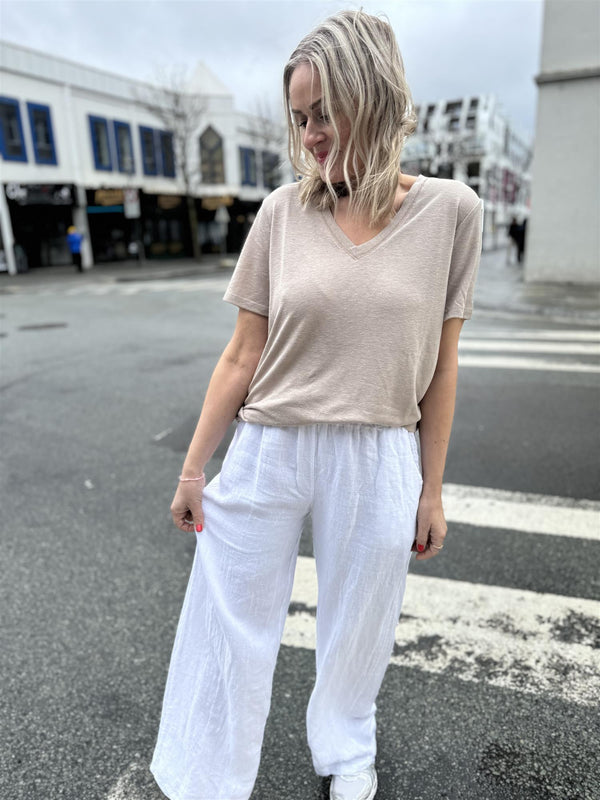 Hille tee Beige