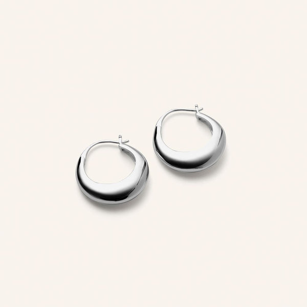 ATLAS EARRINGS 20 mm Sølv