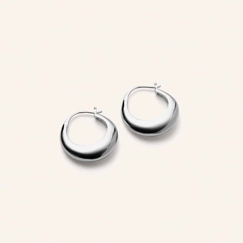 ATLAS EARRINGS 20 mm Sølv