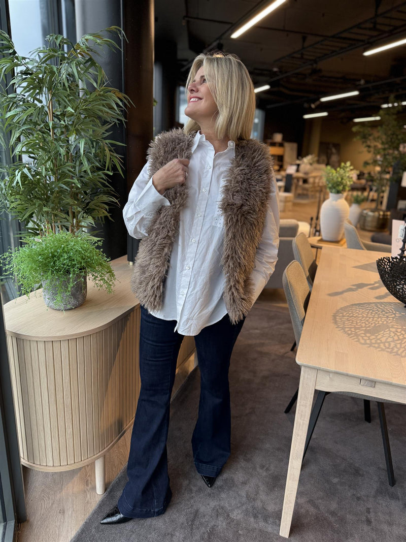 FINE WAISTCOAT Lysebrun