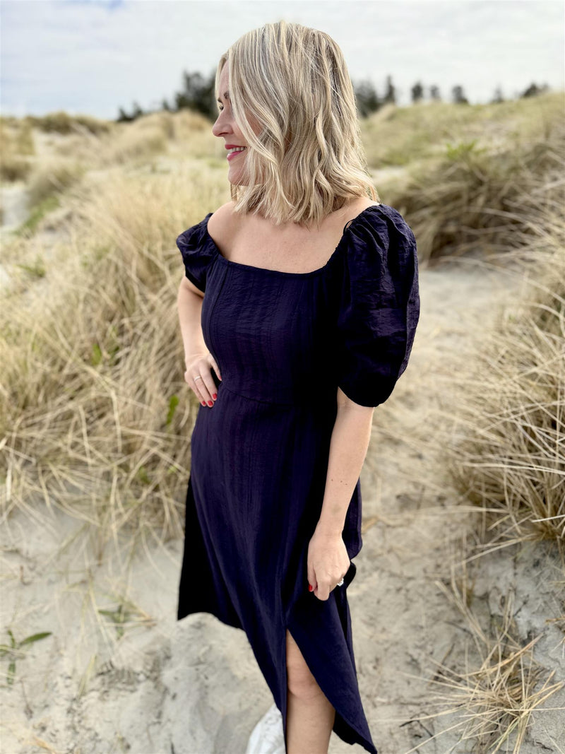 Emine haiku dress Mørkeblå