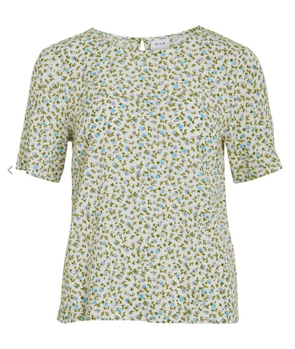 vigreis s/s top Offwhite M. Blomster
