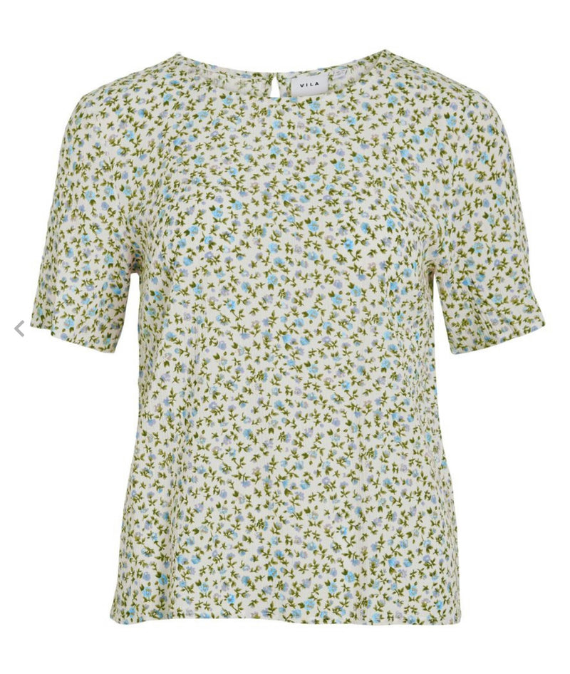 vigreis s/s top Offwhite M. Blomster