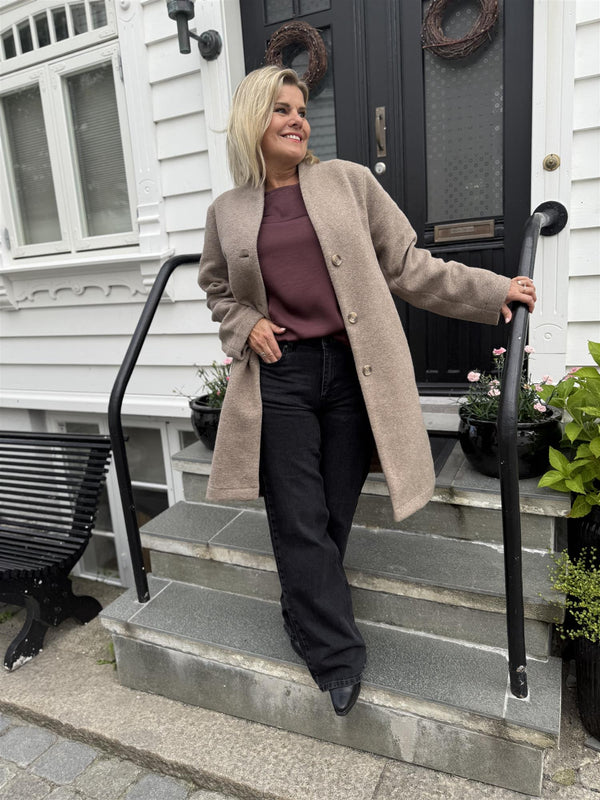 NOELLE JACKET Beige Melert