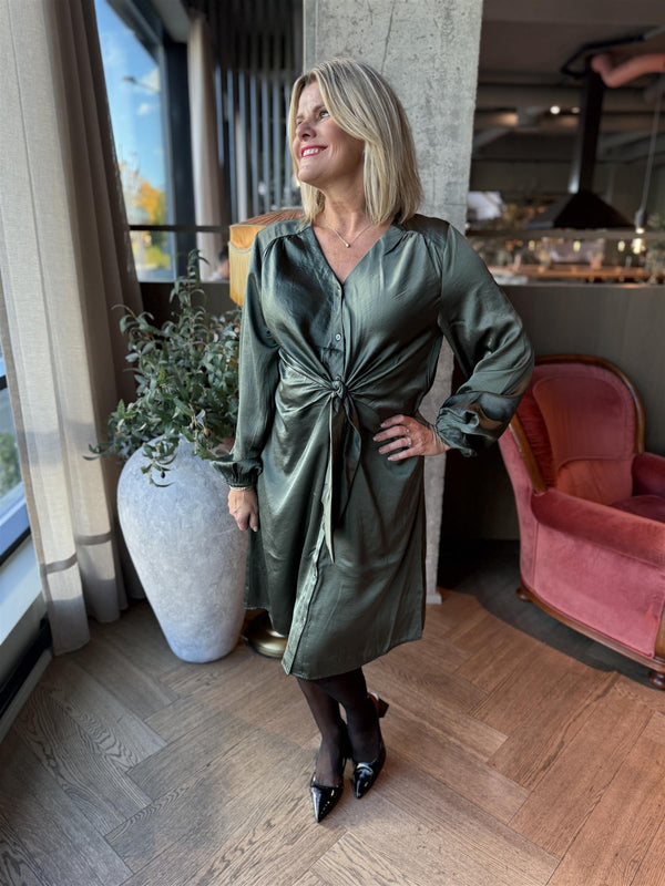 FQDOVE-DRESS Flaskegrønn