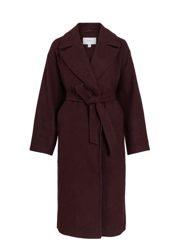 FIKKA LONG JACKET Burgunder