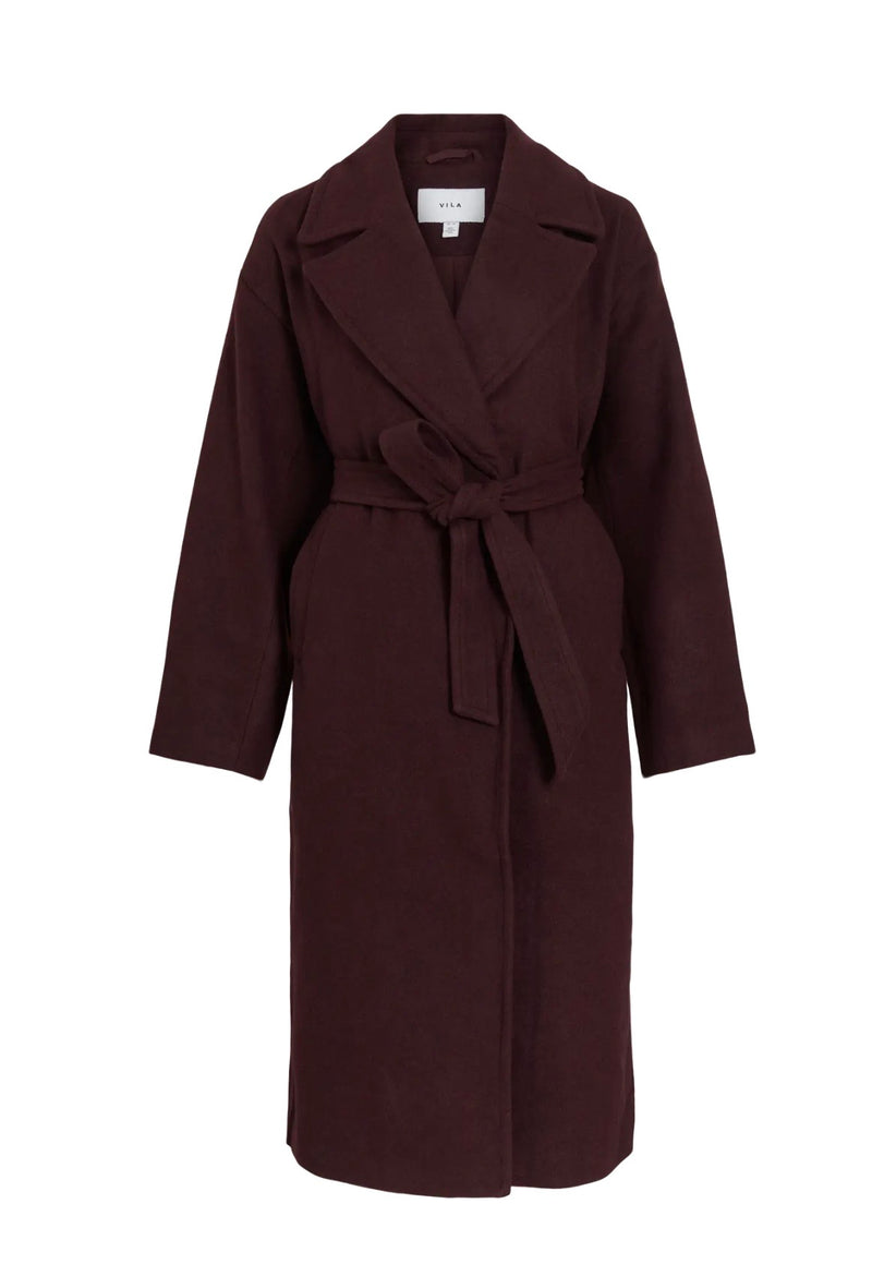 FIKKA LONG JACKET Burgunder