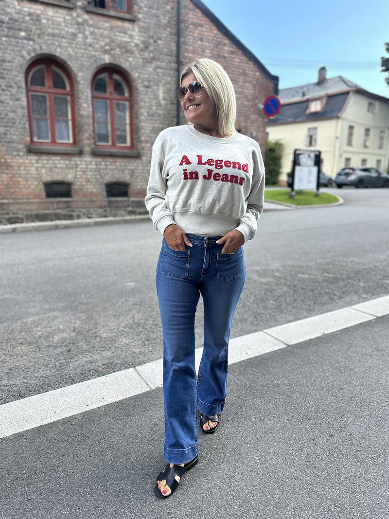 FLARE Medium Jeansblå