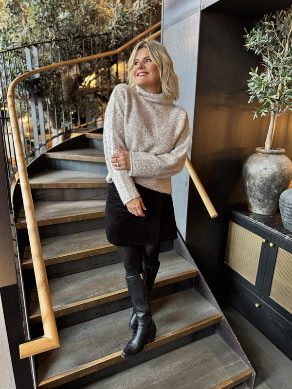 GRNEMES PULLOVER Beige Melert