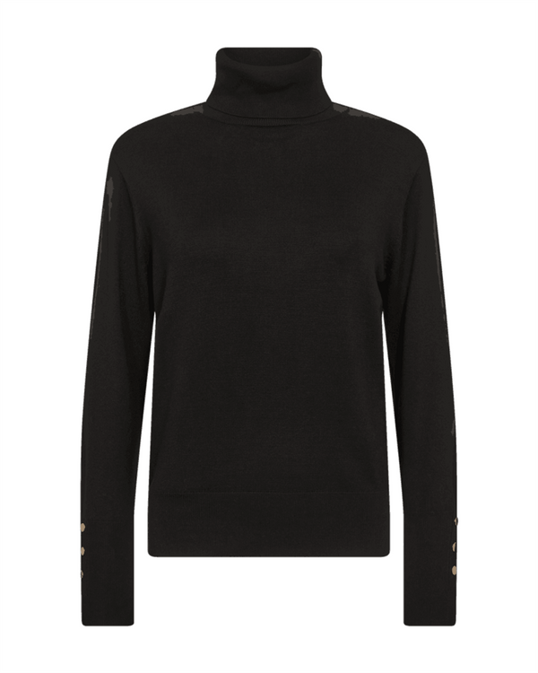 Katie pullover high neck Sort