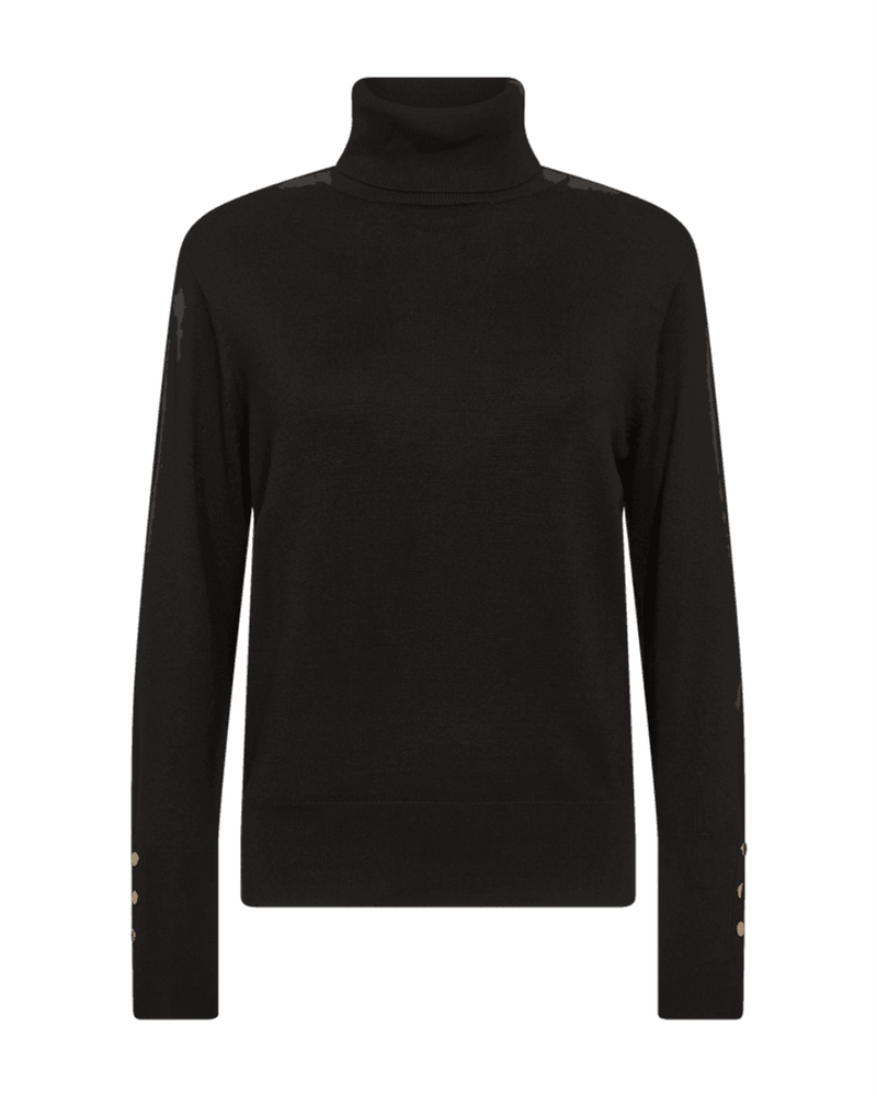 Katie pullover high neck Sort