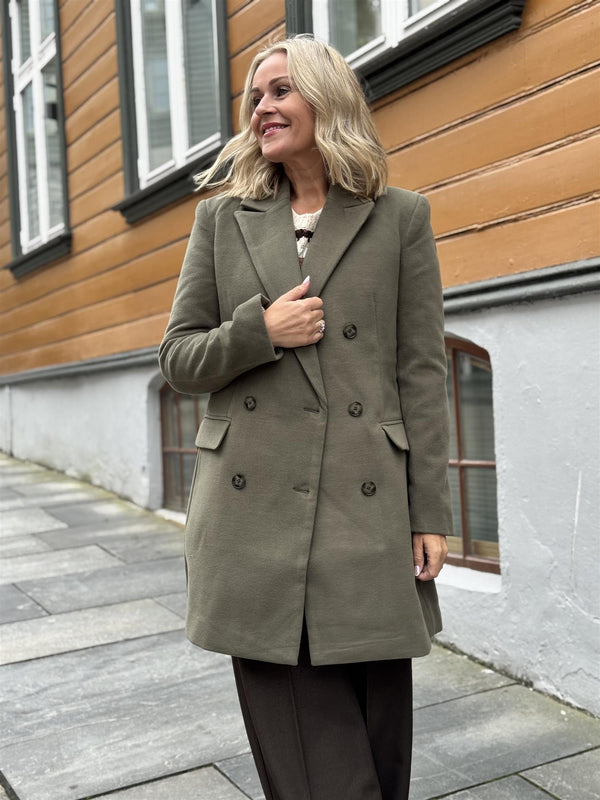 RUBIE BLAZER COAT Olivengrønn