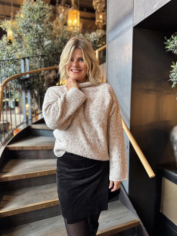GRNEMES PULLOVER Beige Melert