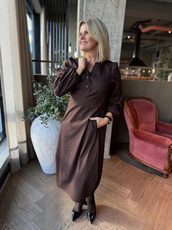 JOJO DRESS Mørk Brun
