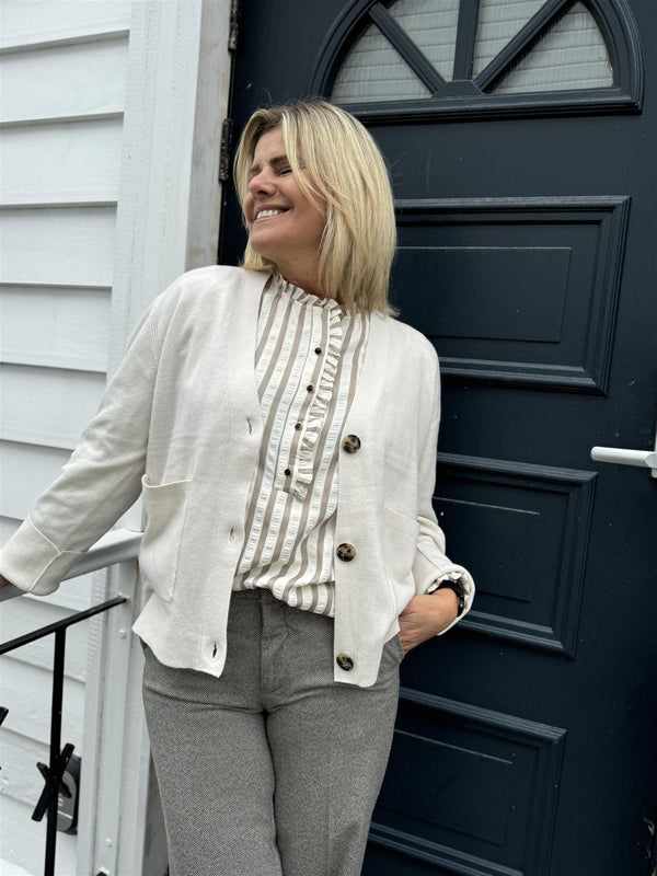 YASEMILIE CARDIGAN Hvit