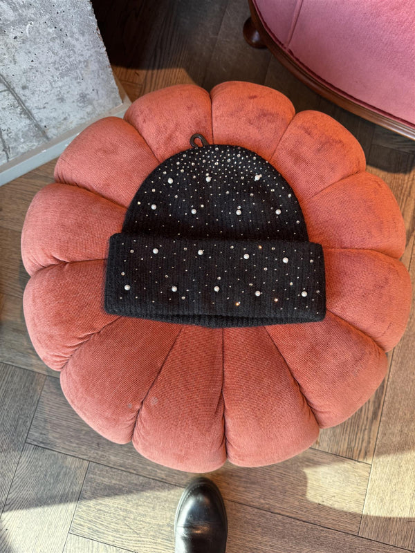 Visummer Beanie/ef Sort Med Bling