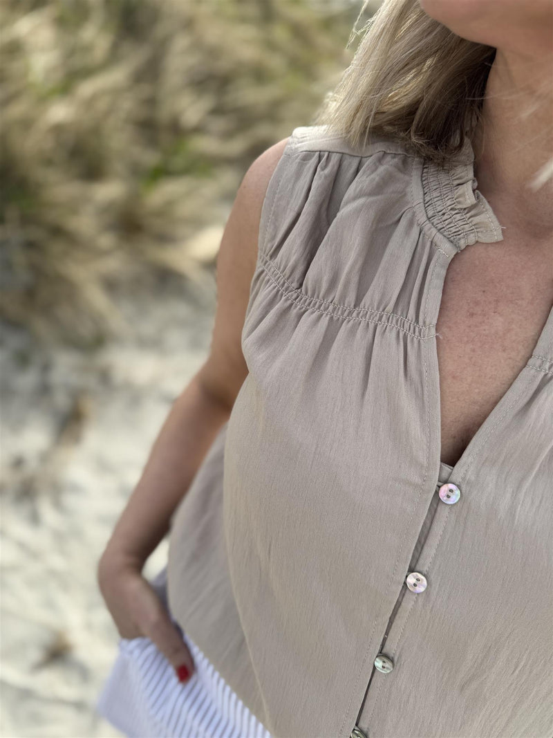 ALLY BLOUSE Beige