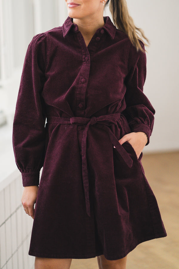 Ella dress Burgunder