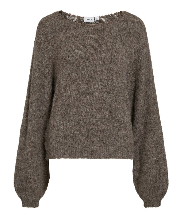 MARLEY KNIT PULLOVER Brun Melert