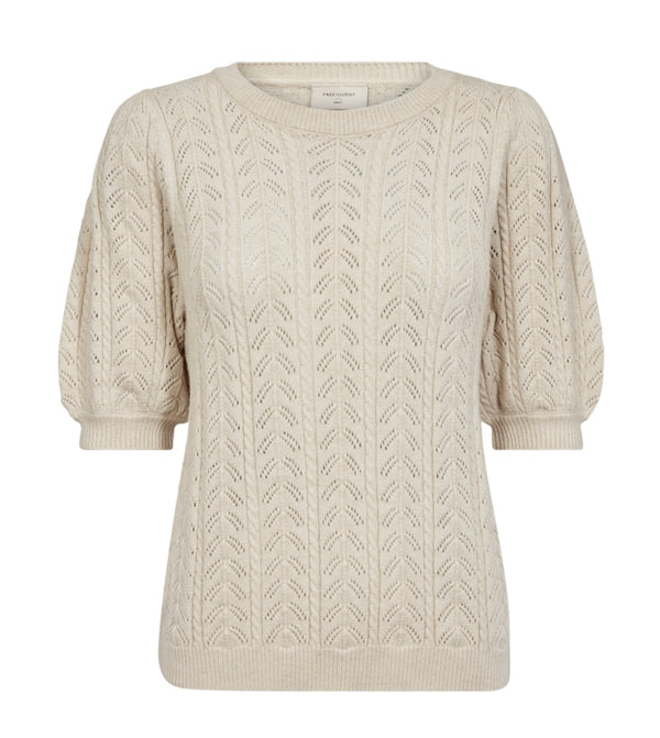 LARRY  PULLOVER Beige Melert