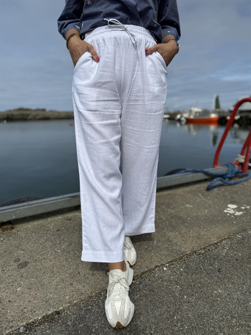 Lava ankel pant Hvit