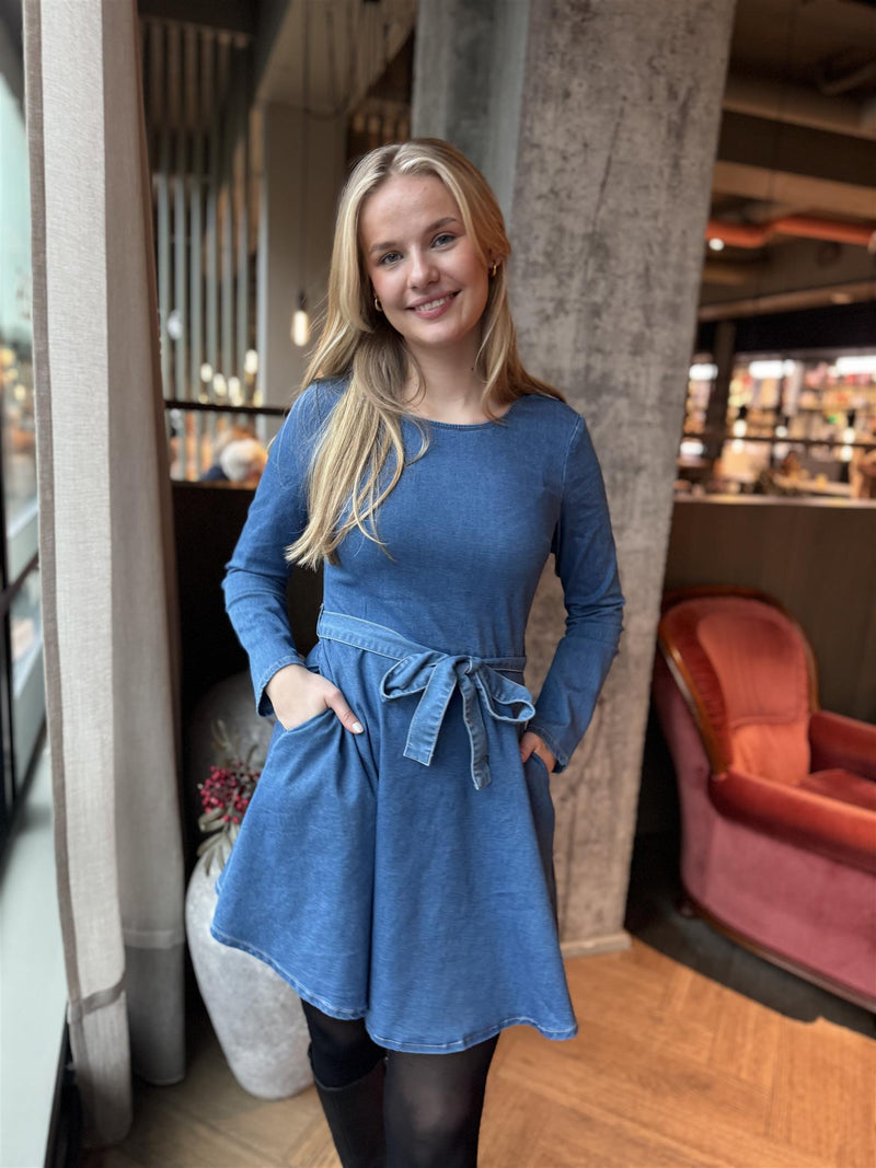Maike kjole Medium Jeansblå