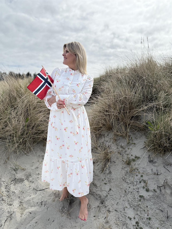 NORD MIDI DRESS Offwhite M. Blomster