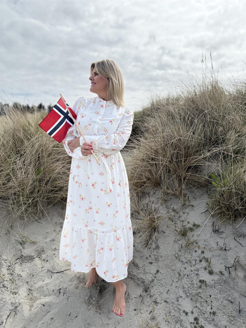 NORD MIDI DRESS Offwhite M. Blomster