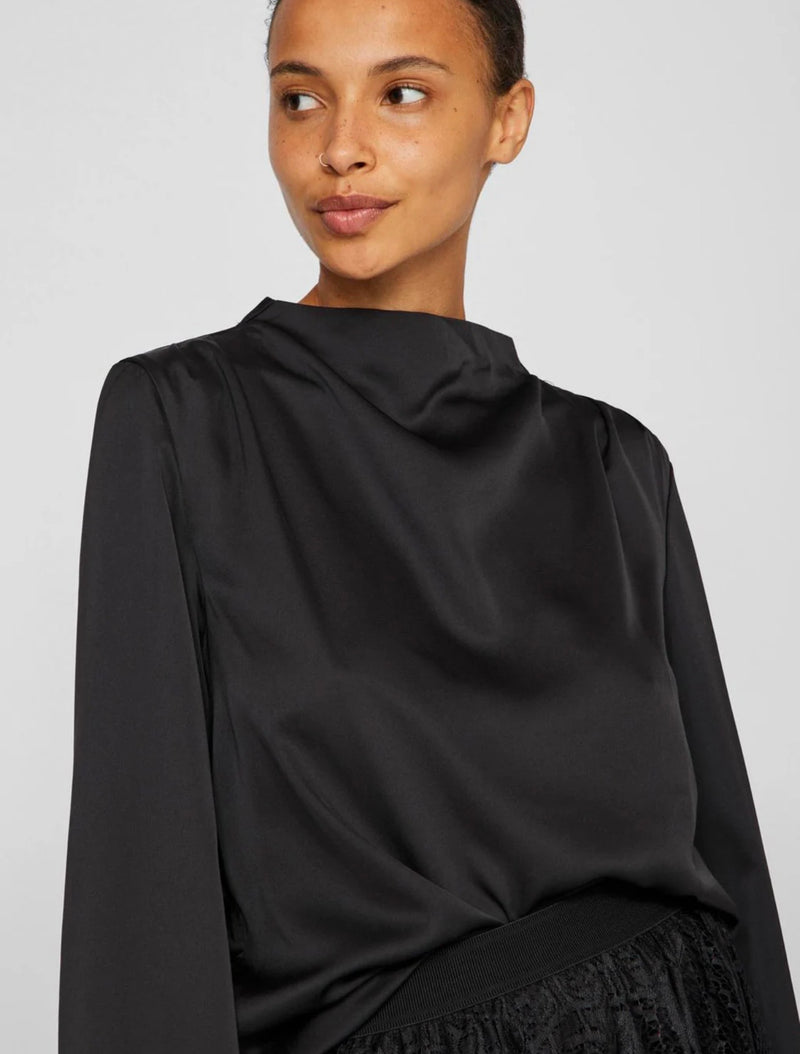 LUTTO HIGH NECK TOP Sort