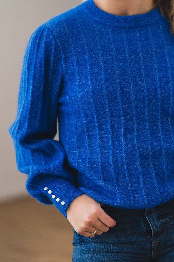 AMALIE PULLOVER Kongeblå