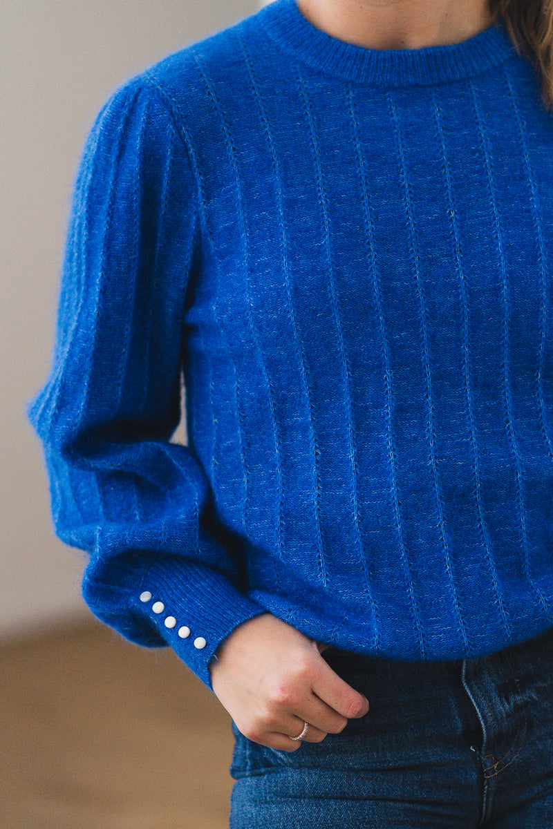 AMALIE PULLOVER Kongeblå