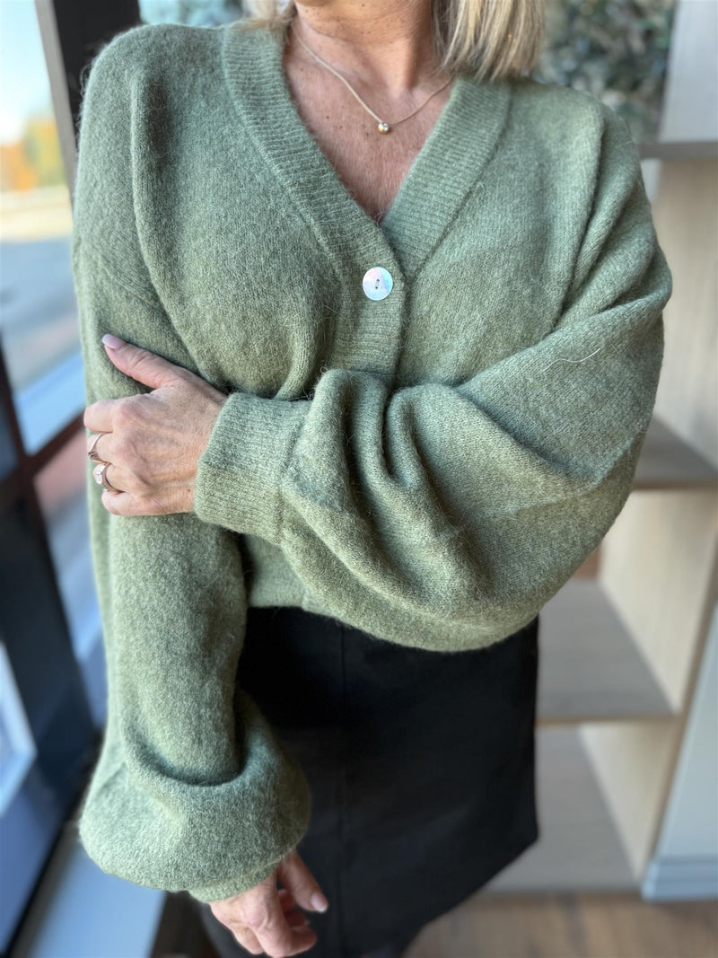 MSCH PETRINELLE HOPE CARDIGAN Olivengrønn