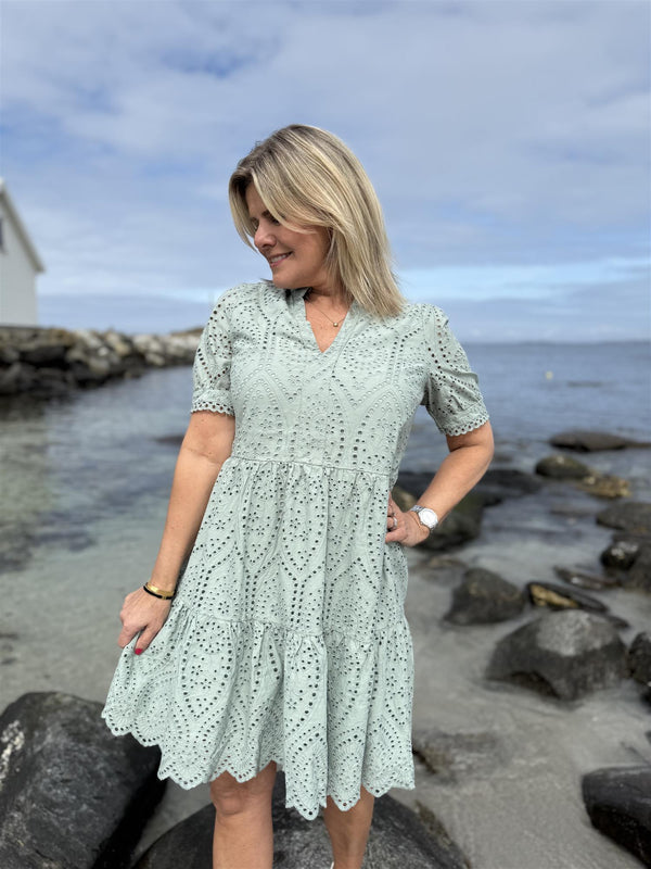 HOLI SS DRESS Grønn