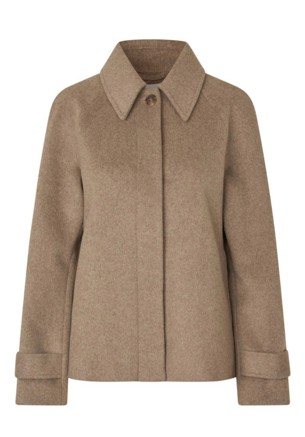 TARY Short Kåpe Mørk Beige