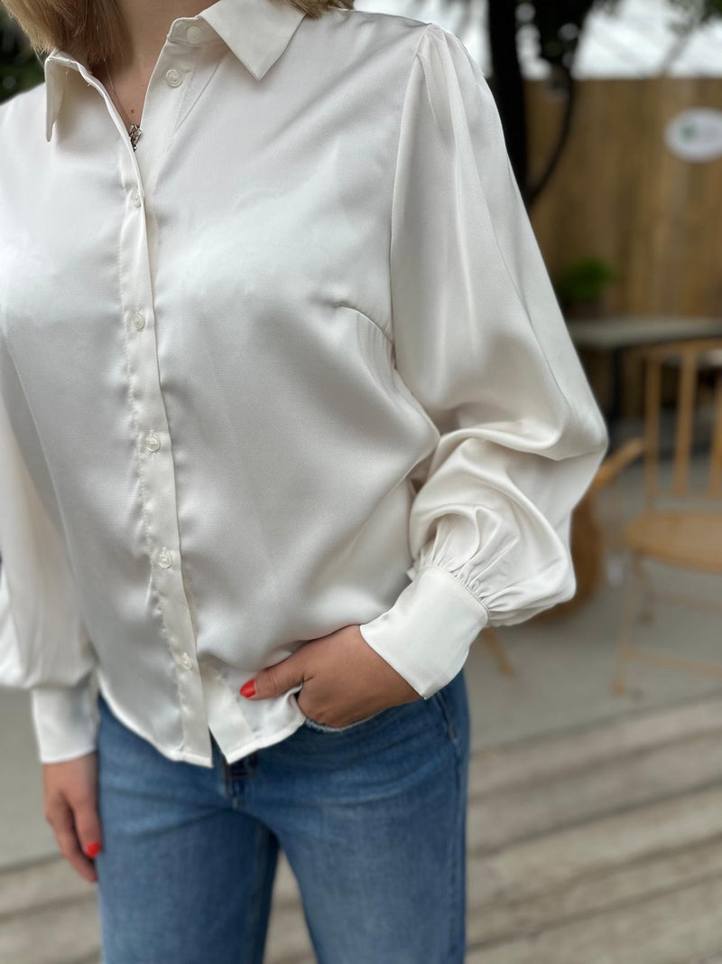 Vienna Ravenna Balloon Shirt Kremfarget