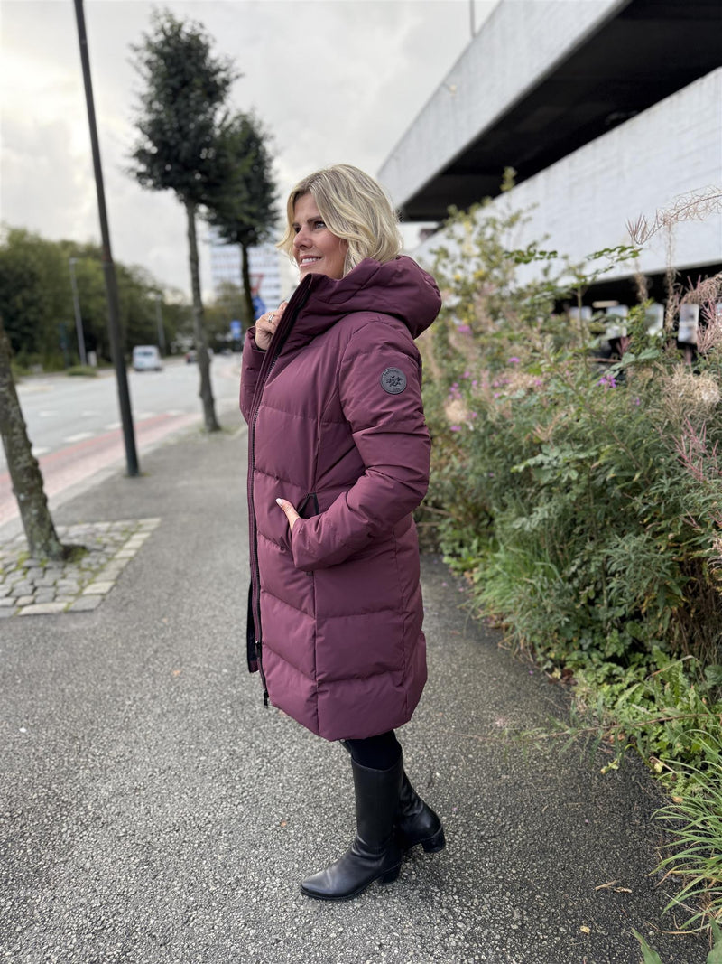 Vannucci Dun Jakke 338 Burgunder