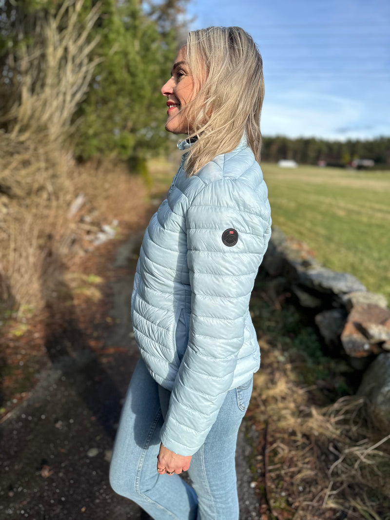 Lady down jacket Lyseblå